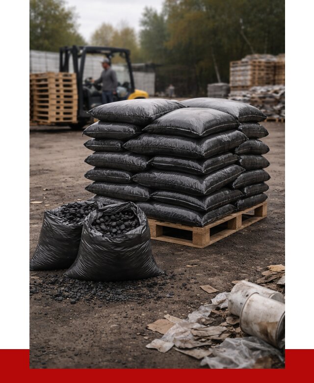 Купить уголь в мешках с доставкой в Мценске от 7595 р. | ПРОНЕРУДМцн