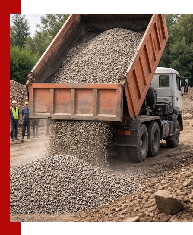 Доставка сыпучих материалов самосвалом в Мценске быстро и надежно