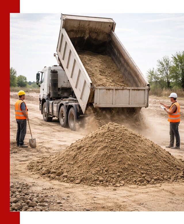 Доставка самосвалом 15 кубов в Мценске за город и по городу