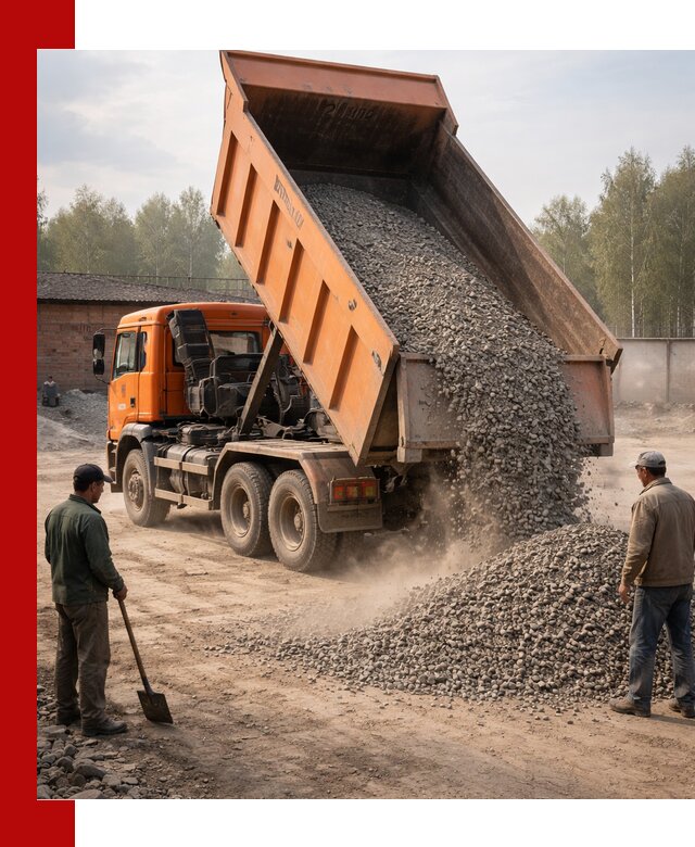 Доставка самосвалом 20 м3 в Мценске быстро и надежно