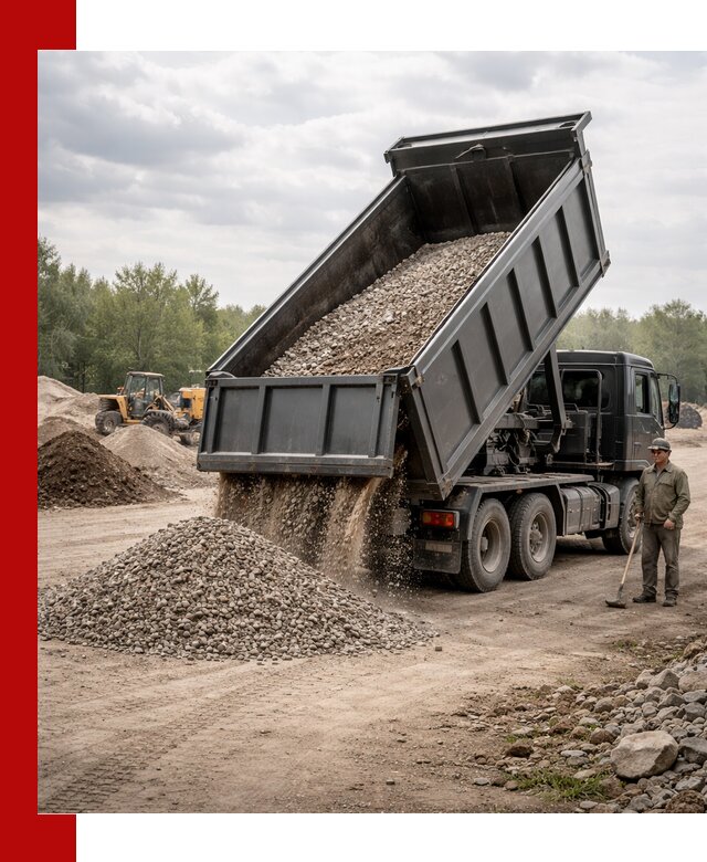 Доставка самосвалом 30 м3 по выгодным ценам в Мценске