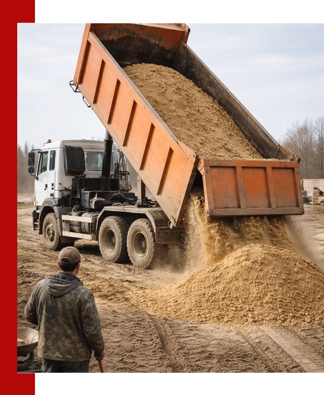 Аренда самосвала 20 тонн для перевозки грузов в Мценске