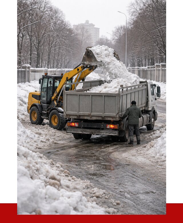 Вывоз снега с погрузкой в Мценске от 3544 р. ПРОНЕРУДМцн
