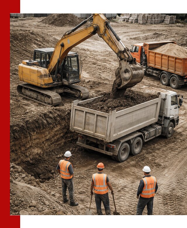 Разработка грунта для строительства и благоустройства в Мценске