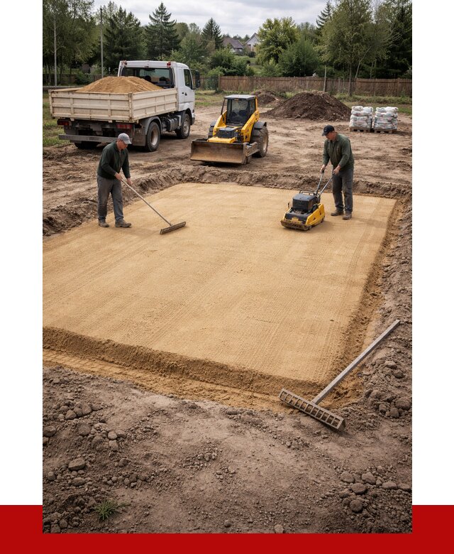 Устройство песчаной подушки в Мценске от 4557 р. ПРОНЕРУДМцн